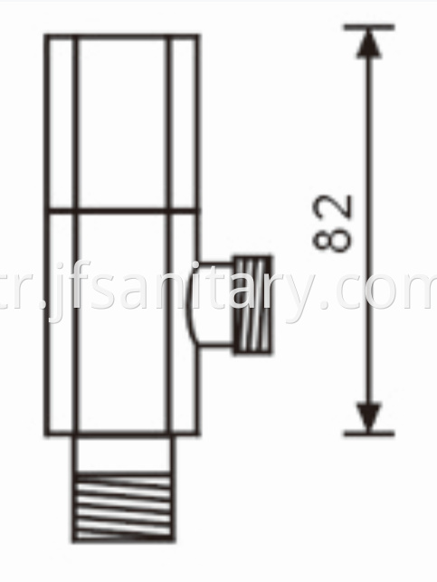 Size Of Brass Angle Stop For Sink And Basin